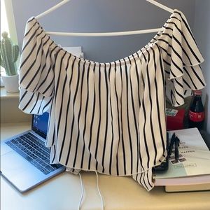 Textured Off the Shoulder Blouse
